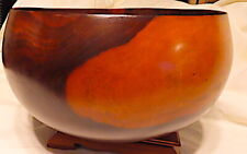 HAWAIIAN CALABASH,ANTIQUE,ANTIQUITY,HAND HEWN,KOU WOOD,TOP END QUALITY,17/1800'S picture