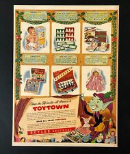 1949 Butler Brothers ToyTown Christmas Advertisement Elmer the Elf Vtg Print AD picture
