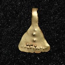 Genuine Ancient Early Roman Solid Gold Earring with Motifs Circa 1st Century AD picture