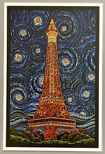 Paris, France - Eiffel Tower Mosaic - Lantern Press Postcard picture