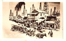 Postcard Real Photo Old Time Oil Boom Scene Greetings from Kilgore Texas RPPC picture
