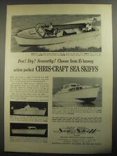 1956 Chris-Craft Sea Skiff Boats Ad - Fast Dry Seaworthy Choose from 15 picture