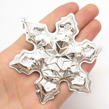 925 Sterling Silver Vintage 1975 Gorham Snowflake Ornament picture