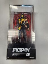 Scorpion Figpin #60 Mortal Kombat Pin New Sealed In Sleeve Rare MK Collectible picture