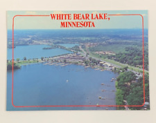 Aerial View of White Bear Lake Minnesota Postcard Unposted picture