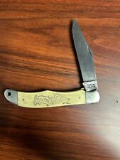 Vintage SCHRADE USA LB5 Indian ￼ COMMEMORATIVE KNIFE A082 picture