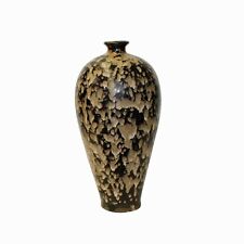 Chinese Jizhou Ware Brown Black Pattern Glaze Ceramic Jar Vase ws1568 picture