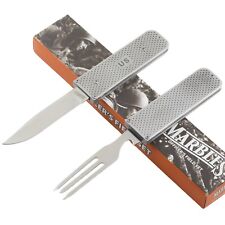 Marbles GI Eating Tool Officer's Field Set Knife Fork Combo MR652 Stainless picture