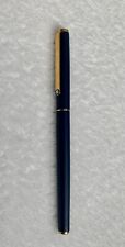 Montblanc Noblesse Oblige Slim Sapphire Blue Resin Fountain Pen 70’s  picture