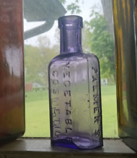 PALMER'S VEGETABLE COSMETIC LOTION PRETTY AMETHYST 1890s SKIN MEDICINE BOTTLE picture