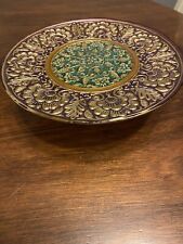 New topaki collection iridescent turkish art glass centerpiece or dish  picture