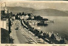 Italy Baveno - Lungolago 1927 sepia postcard picture
