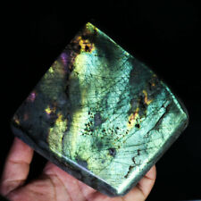 3.35lb Natural Labradorite Stone Crystal Gemstone Stone Chakra Reiki Palm Stone picture