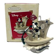 Mickey Mouse 2003 Hallmark Disney Ornament Steamboat Willie Sound Motion picture