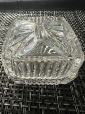 Kristal Zajecar Lead Crystal Bow Trinket / Jewelry Box Clear Glass picture