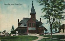 Orange Massachusetts Orange High School Franklin County Vintage 1915 Postcard picture