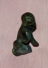 Vintage Miniature Unmarked Dog Bronze Sculpture Figure picture