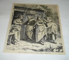 1879 magazine engraving ~ GOING TO A CHRISTENING In Northern Germany picture