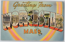 GREETINGS FROM Worcester Massachusetts Posted 1943 picture