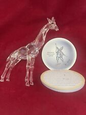 Swarovski Silver Crystal Figurine Baby Giraffe Certificate and Box 236717 picture