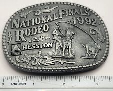 Vintage 1992 HESSTON BELT BUCKLE National Finals Rodeo picture