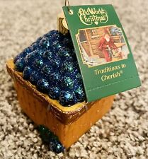 Blueberry Basket Old World Christmas Glass Ornament Fruit picture