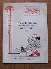 1953 PROGRAM MAGAZINE YOUNG REPUBLICAN NATIONAL CONVENTION RAPID CITY BLACK HILL picture