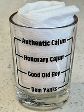 Cajun Novelty Shot Glass - Pass a Good Time - Funny Measurements - Libby Glass picture