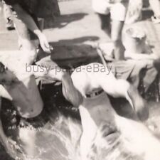 1950s US Navy Sailors Neptune Equator Crossing Party Hazing Ritual Photo #6 picture
