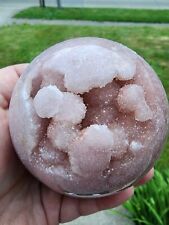 87.6mm Pink Amethyst Bubble Druzy Sphere Crystal picture
