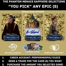 Topps Star Wars Card Trader Phantom Menace Sapphire Selections YOU PICK any EPIC picture
