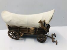Vintage Canvas Covered Conestoga Pioneer Wagon with Accessories picture