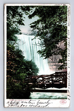 Postcard MN 1906 Minnehaha Falls Foot Bridge Nature View Minneapolis Minnesota picture
