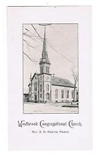 1897 Maine Westbrook Congregational Church Service Calendar Week of April 18 picture