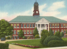 Vintage Linen Postcard Emory Junior College School Building Valdosta Georgia GA picture