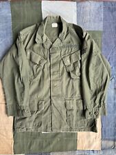Vintage 1960s Vietnam Slant Pocket Jungle Jacket Shirt Poplin OG 107 SM Short picture