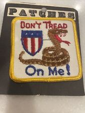 Vintage New Don't Tread On Me Sew on Patch Patriot picture