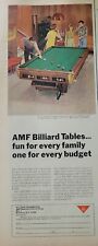 1968 AMF Billiard  billiards and pool table  fun for family vintage ad picture