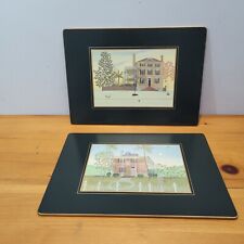 VTG Set Of 2 Kedron Design 10x14 Placemats Anne Bell Robb Historic Architecture picture