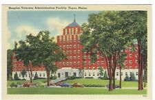 Hospital, Veterans Administration Facility, Togue, Maine, Vtg. Linen Postcard picture