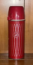 Icy Hot Red Silver Pint Thermos Vacuum Bottle #2210 Vtg picture