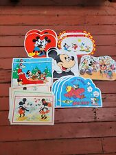 19 Vintage Vinyl Mickey Mouse Walt Disney Placemats Jay Franco  picture