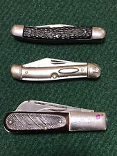 3 Vintage SABRE Pocket Knife Lot KNIVES picture