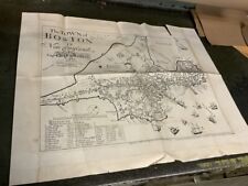 The Town of BOSTON in New England 1722 (repro) Map: aprox 28 x 22