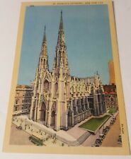 1930s postcard Saint Patrick's Cathedral NYC Catholic Church 5th Avenue  picture