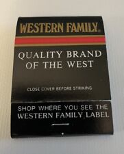 Vintage Western Family Grocery Store Matchbook Full Unstruck.  Western U.S. picture