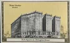 Hotel Statler Boston Massachusetts Antique Postcard Park Square MA Arlington St picture
