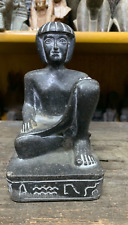 Rare Ancient Antiques Egyptian Statue Of Scribe Writer essential member Egypt BC picture