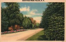 Vintage Postcard 1943 Greetings From Yulan New York NY Roadside Spot Attractions picture