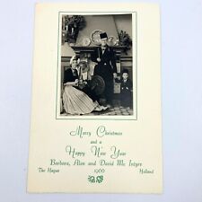 Real Photo Christmas Card Merry Christmas The Hague Holland 1966 McIntyre picture